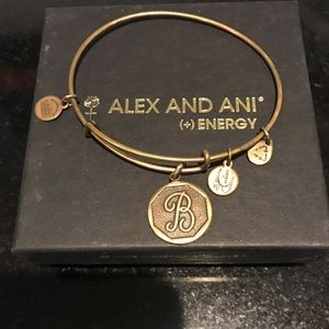 Alex and ani initial B charm bracelet